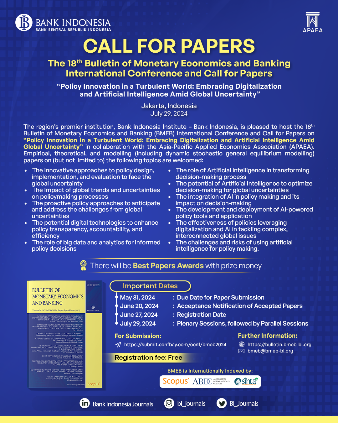 18th BMEB Call for Paper flyer